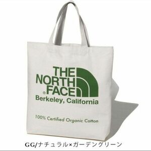 ノースフェイス-THE NORTH FACE ＴＮＦオーガニックコットントート　ナチュラル×ガーデングリーン