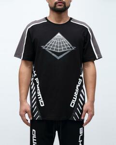 AZ45)BLACK PYRAMID HAZARD LOGOTシャツ半袖(Y1161840)/ブラックピラミッド/クリスブラウン/S/L/XL/USサイズ/正規