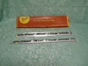  pearl unused two collection (4ps.@) pearl drum stick PEARL Hand Made PEARLMUSICAL INST.LTD stainless steel?