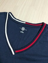 【美品】TOMMY HILFIGER Tシャツ S ネイビー トリコロール 半袖 トミーヒルフィガー_画像2