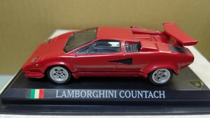 スケール 1/43 LAMBORGHINI COUNTACH ！ イタリア 世界の名車コレクション ！ デル プラド カーコレクション！左右ミラー欠落。