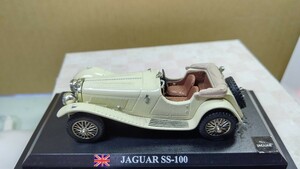 処分市スケール 1/43 JAGUAR SS-100 ！ イギリス 世界の名車コレクション！ デル プラド カーコレクション！部品欠けあります。