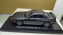 スケール 1/43 Nissan Skyline GT-R (1989年) ！ 日産 スカイライン GT-R ！ 国産名車コレクション！右ミラー欠落。_画像1