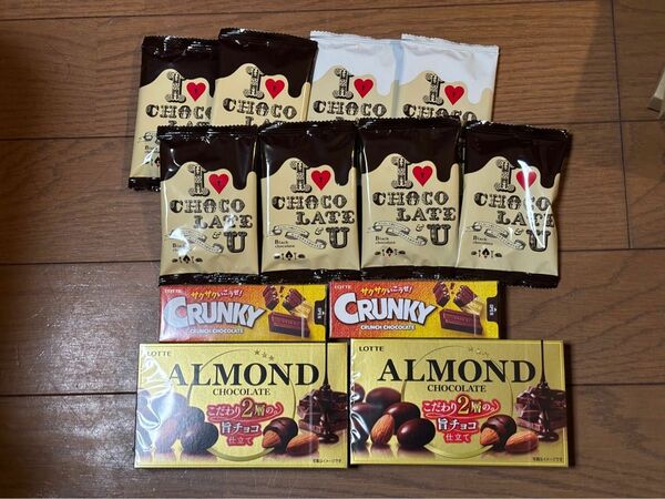 ロッテ★ オールハーツカンパニー アンティーク☆たっぷりチョコがけラスクお菓子詰め合わせ☆クンランキー☆ アーモンドチョコレート☆