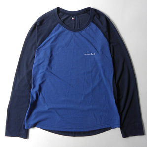 モンベル mont-bell WIC. ウィックロンラグランTシャツ 半袖＋長袖 2枚セットまとめて M レディース l0501-4の画像6