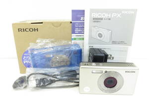 16599ro605-116 camera RICOH PX Ricoh body charge cable compact digital camera navy blue teji secondhand goods ya60