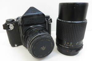 16648 久605-133　カメラ　ペンタックス　6×7　ASAHI PENTAX　本体 ボディ　レンズ　67 1:4 200mm　中判カメラ　中古品　ヤ80