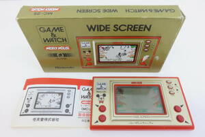 16717 сверху 605-256 игра & часы MC-25 Mickey Mouse GAME&WATCH WIDE SCREEN Nintendo nintendo б/у товар 60