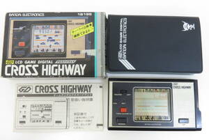 16720 сверху 605-262 игра цифровой Cross highway Bandai BANDAI CROSS HIGHWAY Showa Retro LCD игра б/у товар 60