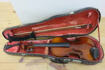 16741 久605-183　SUZUKI VIOLIN CO.LTD　No.103　1968　3/4　鈴木バイオリン　弦楽器　本体 ハードケース　中古品　ヤ120_画像1