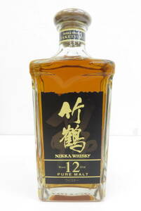 2070ro605-244 whisky bamboo crane 12 year NIKKA WHISKYnika angle bin pure malt 660ml 40% not yet . plug old sake 60