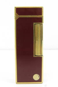 16749ro605-268 Dunhill газовая зажигалка красный чай wine red Gold цвет ролик тип курение .dunhill б/у товар Sagawa 60