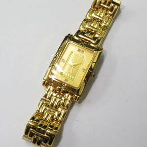 16573 上604-379 エルジン 腕時計 FK-928 ゴールド インゴット 1g 999.9 K24 アナログ スクエア 石付 クォーツ ELGIN 60の画像6