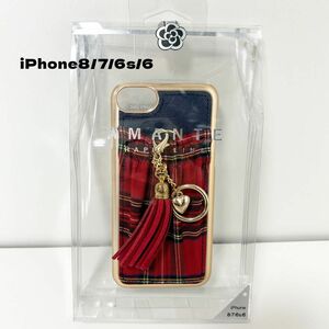 新品　 iPhoneケース iPhone スマホケース　8/7/6s/6 AMANTE アマンテ　タッセル　チャーム　チェック柄