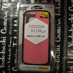 iPhone 11 Pro TOUGH SLIM LITE ピンク 桃 側面に弾力性のあるTPU 背面に高硬度8Hポリカーボネート