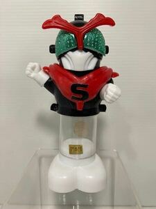  Showa Retro * Kamen Rider Stronger * карамельки компэйто * контейнер * кукла 16.5cm подлинная вещь загадочная личность спецэффекты герой версия право иметь наклейка текущее состояние 