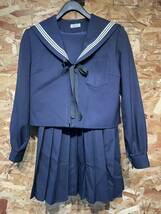 愛知県　中学校　高校　制服　上下2セット　セーラー服　女子　学生服　冬服　コスプレ衣装_画像1