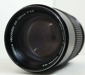 ~実写確認済~ ☆実用良品・人気の中望遠単焦点レンズ☆　コニカARマウント用 KONICA HEXANON AR 135mm F3.2 (I0595)