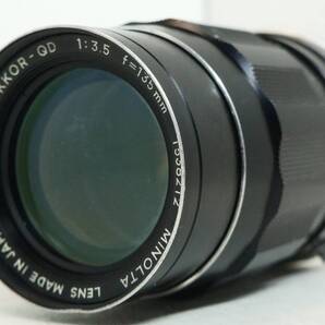 ~実写確認済~ ☆実用品・人気の中望遠単焦点レンズ☆ ミノルタMDマウント用 MINOLTA MC TELE ROKKOR-QD f=135mm F3.5 (I0596)