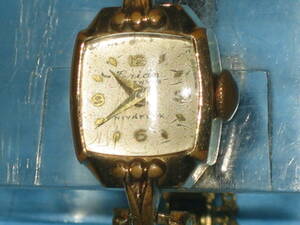 *Erian 17 stone 2 hands hand winding lady's wristwatch Gold operation goods *