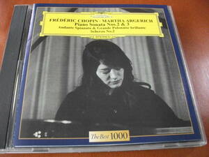 【特価 CD】アルゲリッチ ショパン / ピアノ・ソナタ 第2番 、第3番 、「アンダンテ・スピアナートと華麗なる大ポロネーズ」 (1967)
