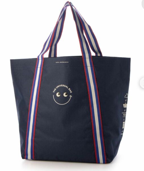 新品　アニヤ ハインドマーチ × テスコ Anya Hindmarch × Tesco (イギリス)限定エコバッグ（NAVY）