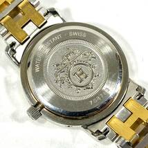 ☆1円スタ!☆ケース付き☆HERMES PARIS Clipper エルメス クリッパー レディース 腕時計 WristWatch Vintage 簡易クリーニング済 RL T22_画像7