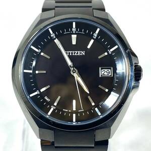 CITIZEN ATTESA ECO-DRIVE ブラックチタンシリーズ シチズン アテッサ ソーラー 簡易動作確認済 メンズ 腕時計 WristWatch RL TT8