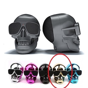 未使用 金色 ドクロスピーカー ワイヤレス スピーカー SKULL Bluetooth Speaker スカル 髑髏スピーカー ゴールド bluetooth