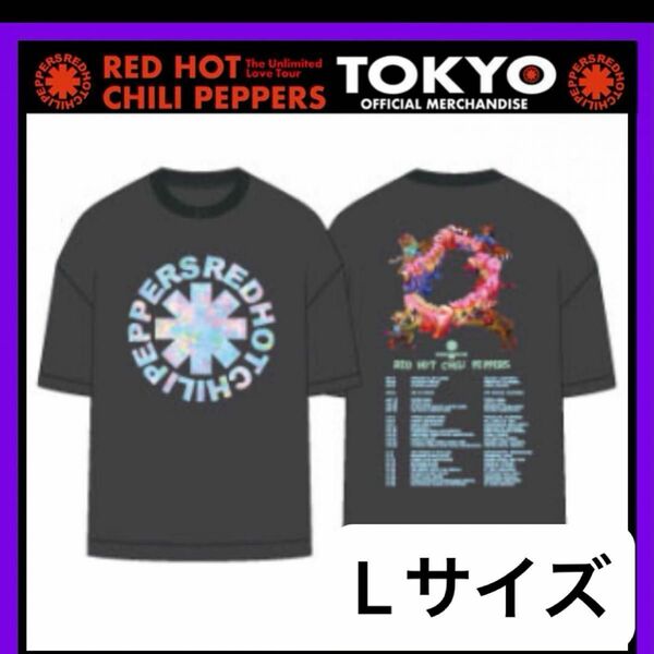 Lサイズ　レッドホットチリペッパーズ 東京ドーム2024 Tシャツ タイダイ 青