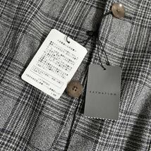 【新品】LARDINI 極上 シルク × ウール 春夏 3B 段返り ジャケット 44 グレンチェック 国内正規 イタリア製 ラルディーニ ブートニエール_画像8