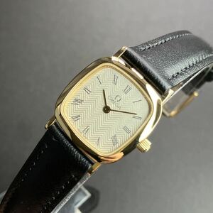 【正規品】 美品 オメガ 腕時計 レディース ゴールド デヴィル デビル スクエア OMEGA 時計 【2405Ss4】