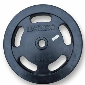 イヴァンコ IVANKO ラバープレート 10kg/ダンベル バーベル ベンチプレス/穴径約29mm/b 