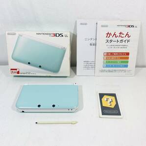 通電確認済 ニンテンドー 3DSLL ミントホワイト ニンテンドー3DSLL 任天堂 Nintendo 3DS の画像1