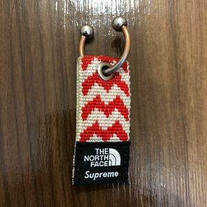 Supreme The North Face Woven Keychain Red シュプリーム ザ ノース フェイス ウオウブン キーチェーン レッド　中古