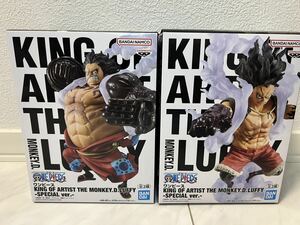 数4【新品未開封品】ワンピース KING OF ARTIST THE MONKEY.D.LUFFY SPECIAL ver. ABセット ONE PIECE ルフィ ニカ　フィギュア