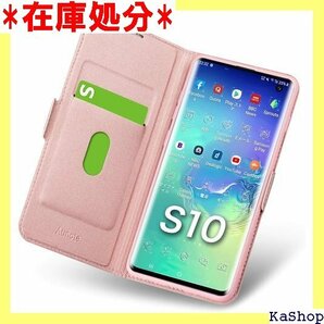 Samsung Galaxy S10 ケース 手帳型 おしゃれ ギャラクシー s10 カバー ローズゴールド 18