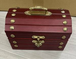  antique case Treasure Box type metal fittings attaching 