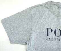 POLO RALPH LAUREN ◆ ポロ ラルフローレン ◆ 半袖Tシャツ ◆ 半袖カットソー フロントロゴ コットン Tシャツ カットソー グレー/LL 美品_画像4