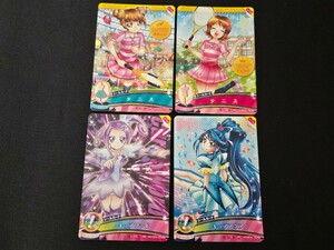 希少 プリキュア オールスターズ カードダス プリカード PRC テニス キュアソード キュアアクア 4枚まとめセット