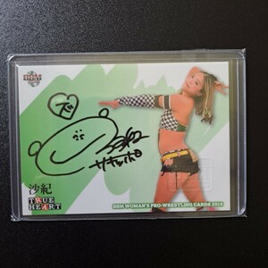  woman Professional Wrestling ..SAKI autograph autograph card 