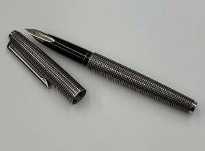 ★お値打ち品★PILOT　STERLING SILVER　パイロット　スターリングシルバー　万年筆　ペン先K18WG　筆記用具