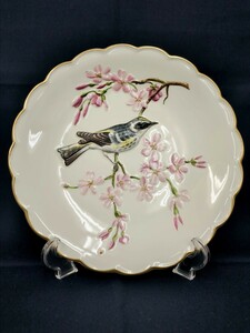 【アンティーク】ROYAL WORCESTER ロイヤルウースター　飾り皿　立体　金彩　ハンドペイント　限定品