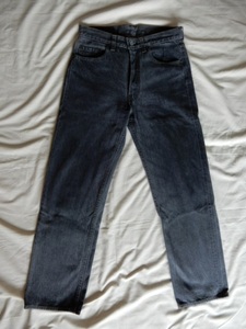 501 W29 L34 ブラック ジーンズ 先染め 80年代 リーバイス ボタン裏552 Levi’s MADE IN USA アメリカ製 米国製 1986年