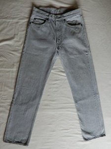 501-0657 W32 L30 グレー 80年代 先染め リーバイス ボタン裏653 Levi's MADE IN USA 米国製 カラージーンズ 