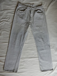 501-0664 W33 L32 薄いグレー リーバイス ボタン裏525 Levi's MADE IN USA アメリカ製 米国製 レア