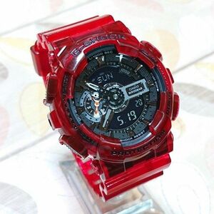 美品【CASIO/G-SHOCK】デジアナ メンズ腕時計 GA-110CR-4AJF