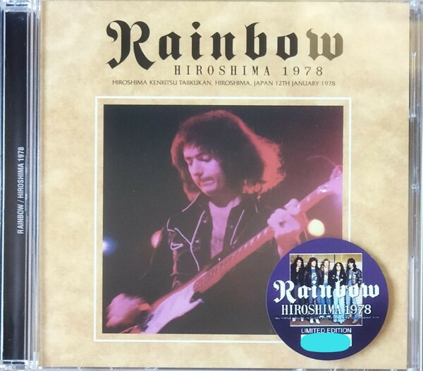 【送料ゼロ】Rainbow '78 広島 Live Hiroshima Japan レインボー Ritchie Blackmore Cozy Powell