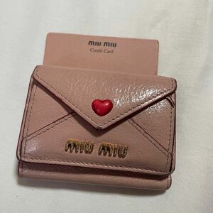 MIUMIU お財布 三つ折財布 ラブレター