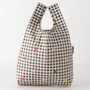 BAGGU REUSABLE BAG ギンガムチェックハート　エコバッグ トートバッグ